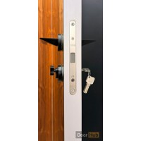 Silver Magnetic Door Closing Mechanism for Flush & Frameless Doors